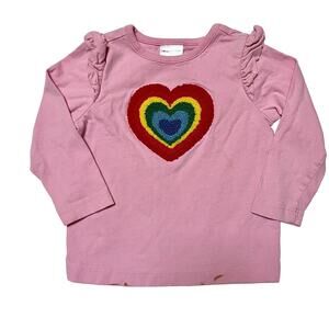 Hanna Andersson Heart Appliqué Shirt Size 24m